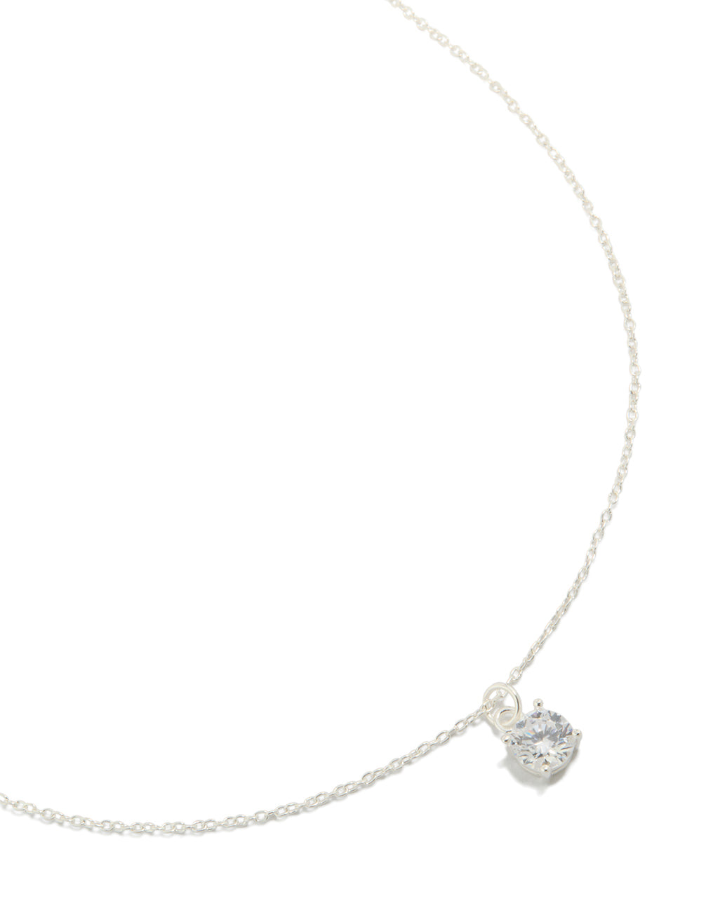 Sterling Silver Cubic Zirconia Necklace