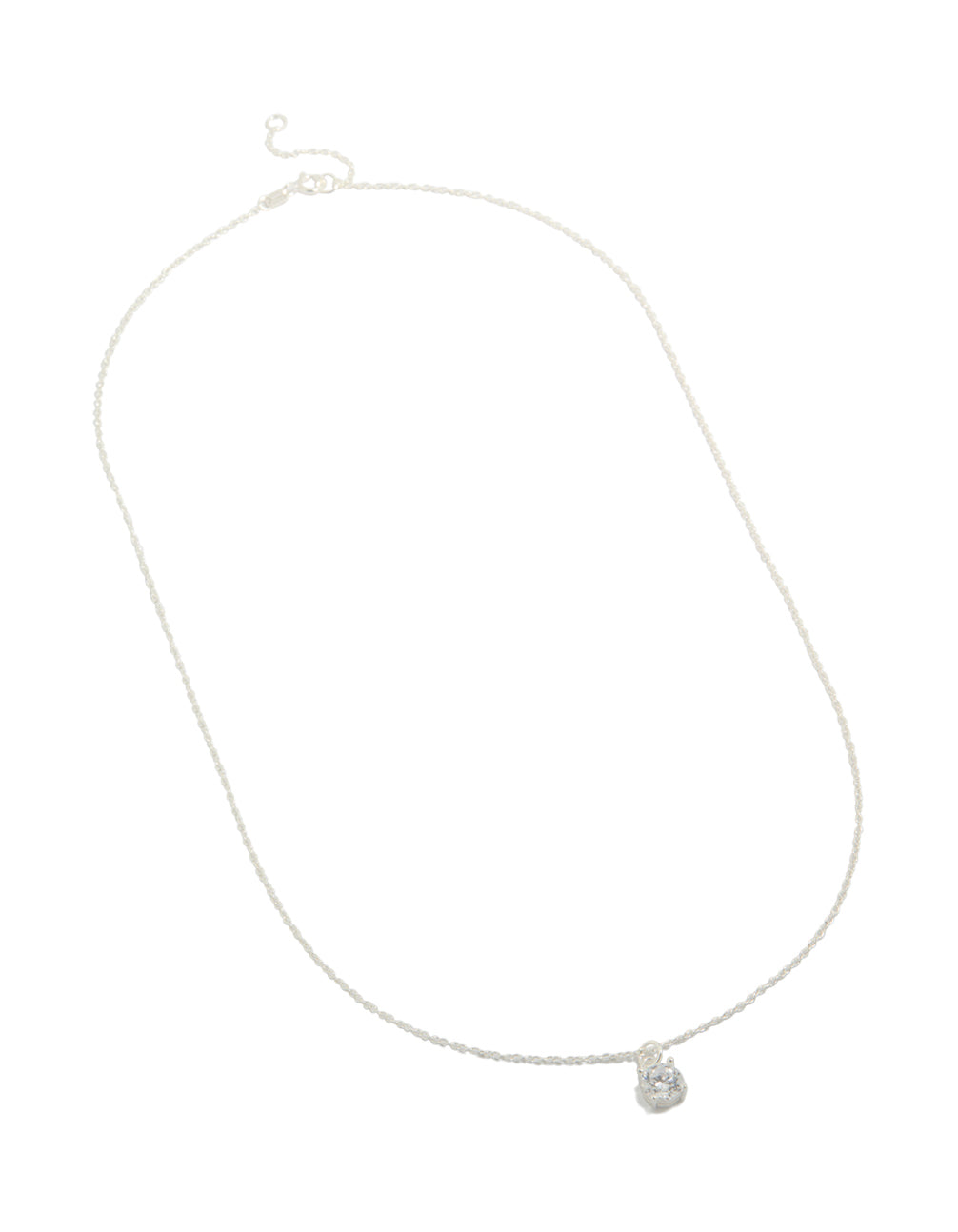 Sterling Silver Cubic Zirconia Necklace