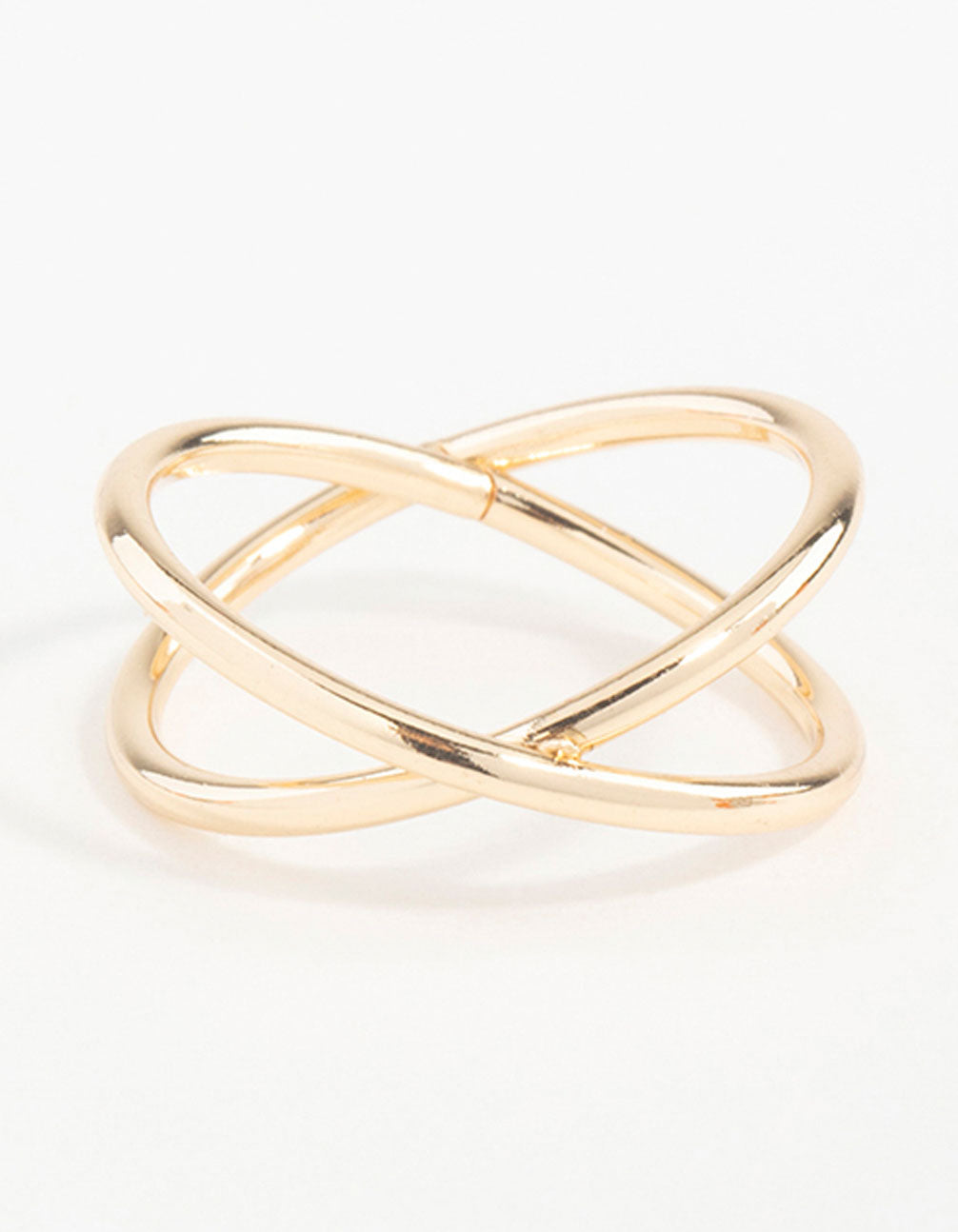 Gold Classic Crossover Ring