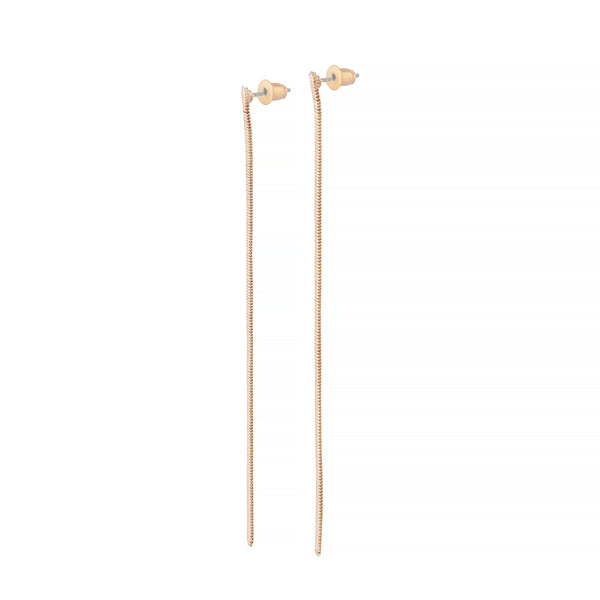 Gold Snake Chain Drop Earrings
