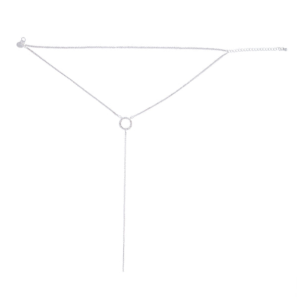 Silver Circle Cup Chain Choker