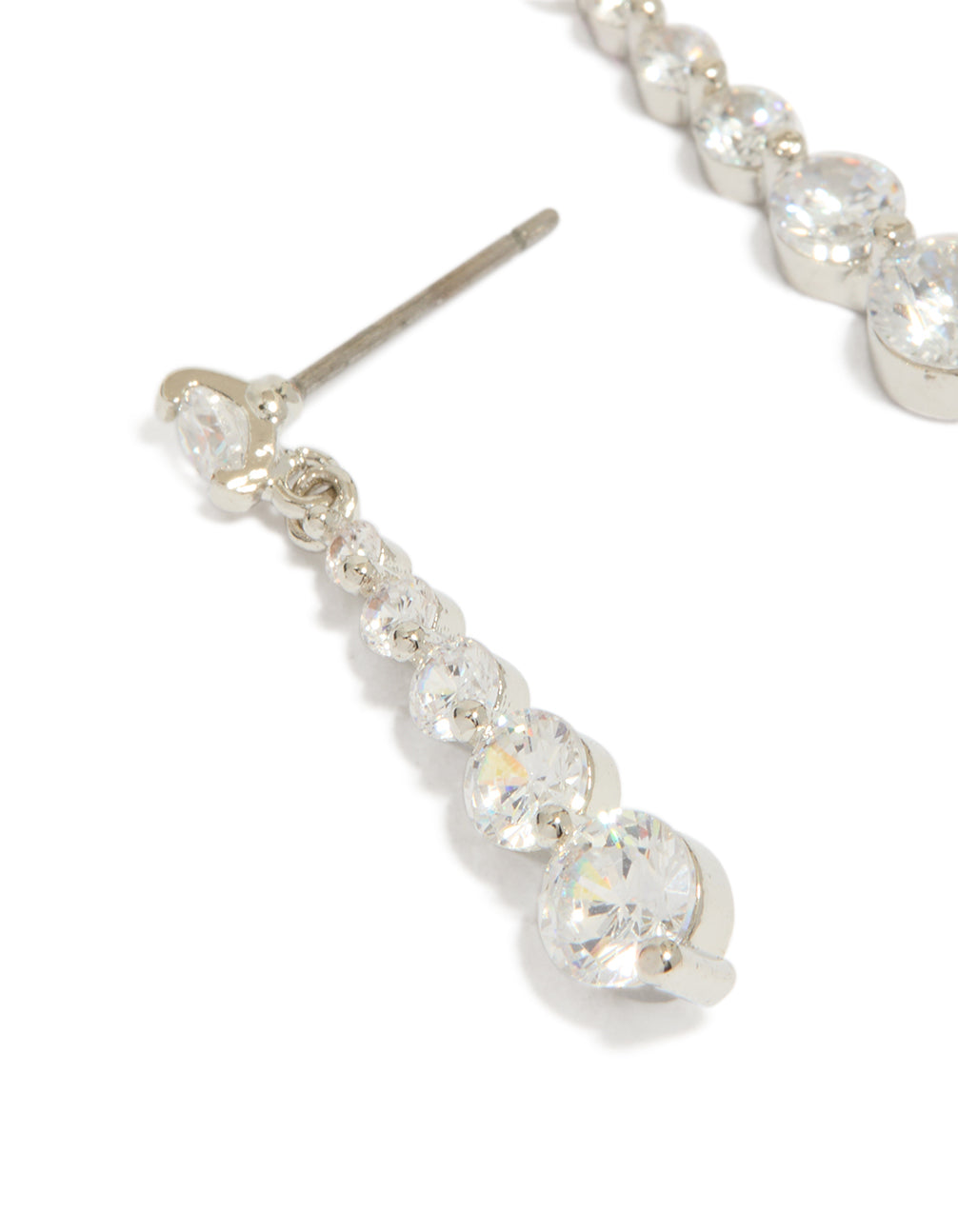 Small Graduated Crystal Drop Earrings