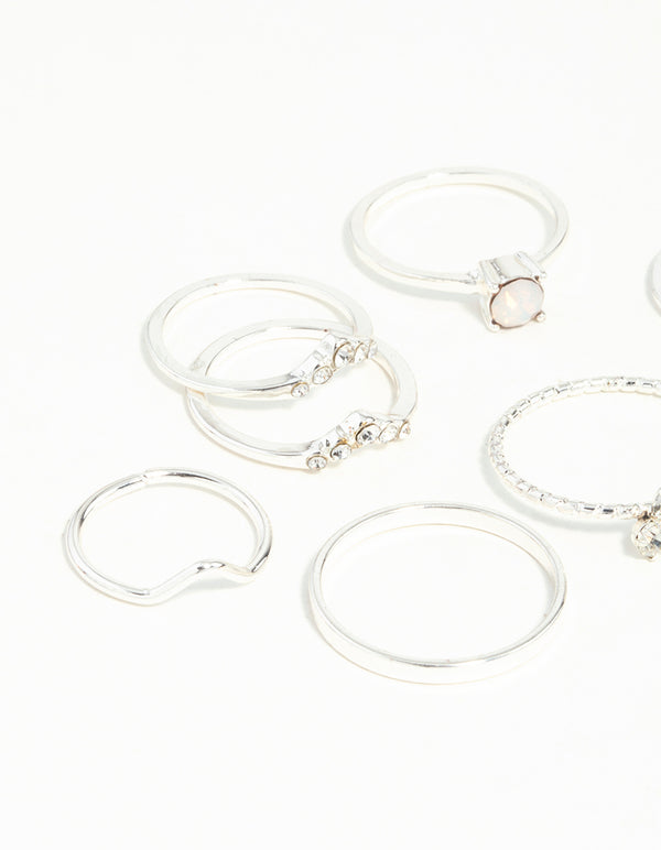 Silver Fine Moonstone Ring Pack