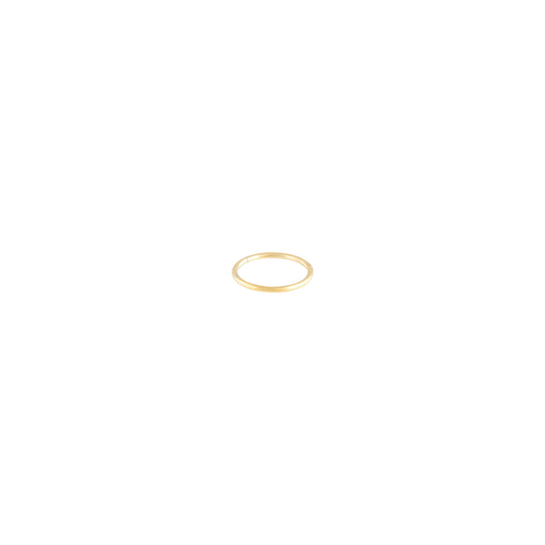 Gold Thin Clicker Hoop Earring