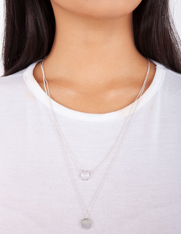 Sterling Silver Thick Hoop Earrings