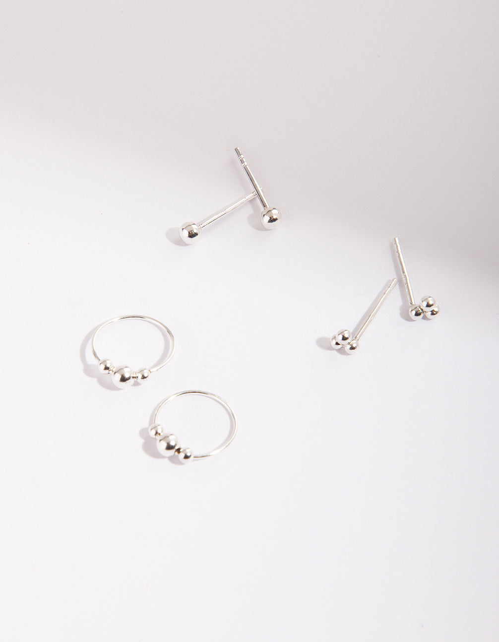 Sterling Silver Ball Mix Earring Pack