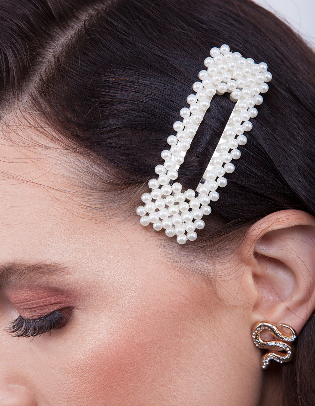 Pearl Rectangle Hair Clip