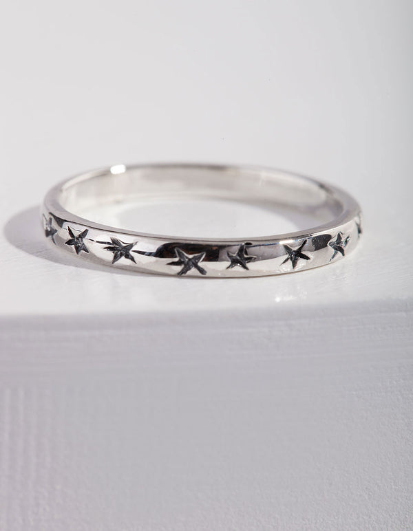 Sterling Silver Rockstar Ring