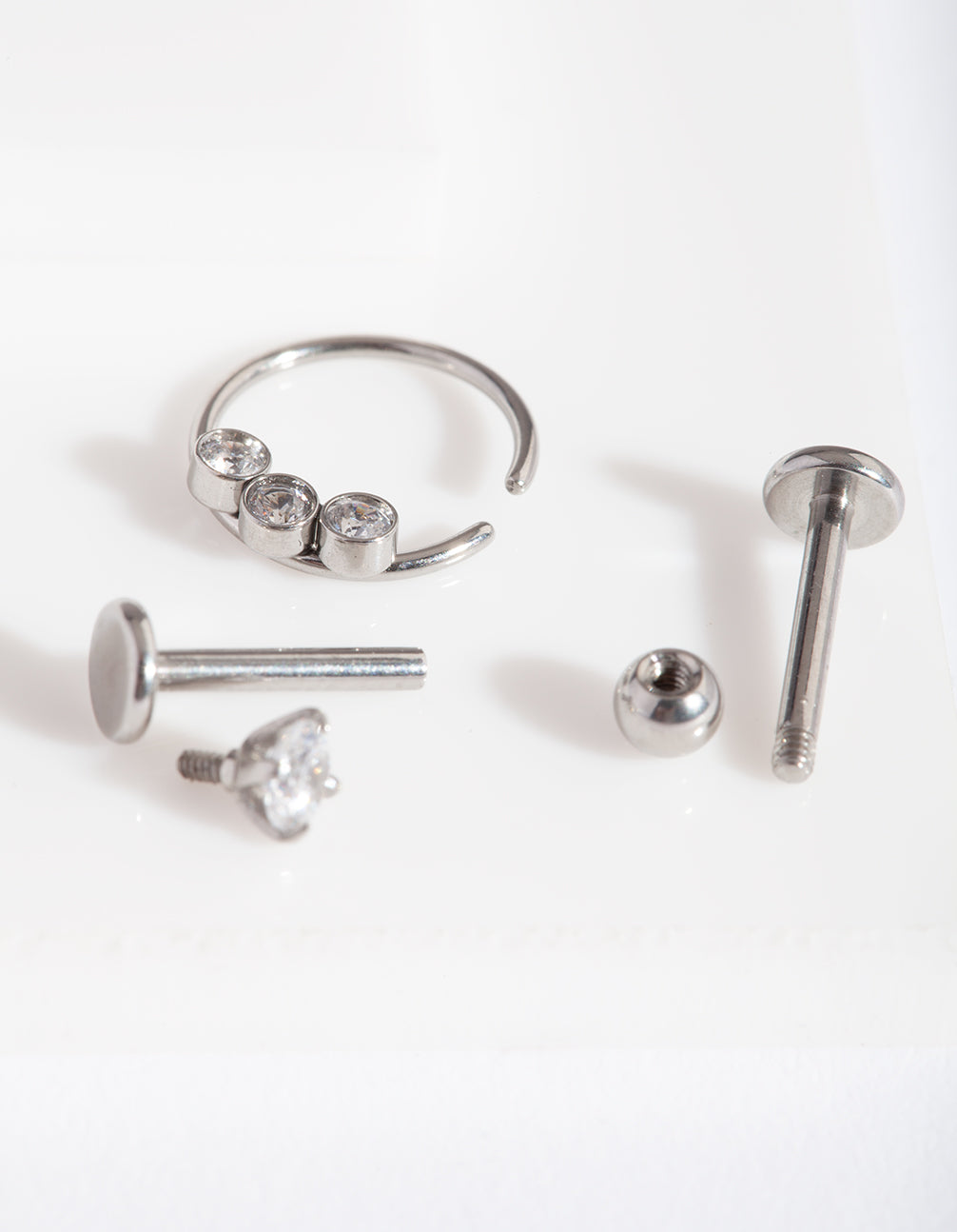 Surgical Steel Diamante Flat Back Body Jewellery Pack
