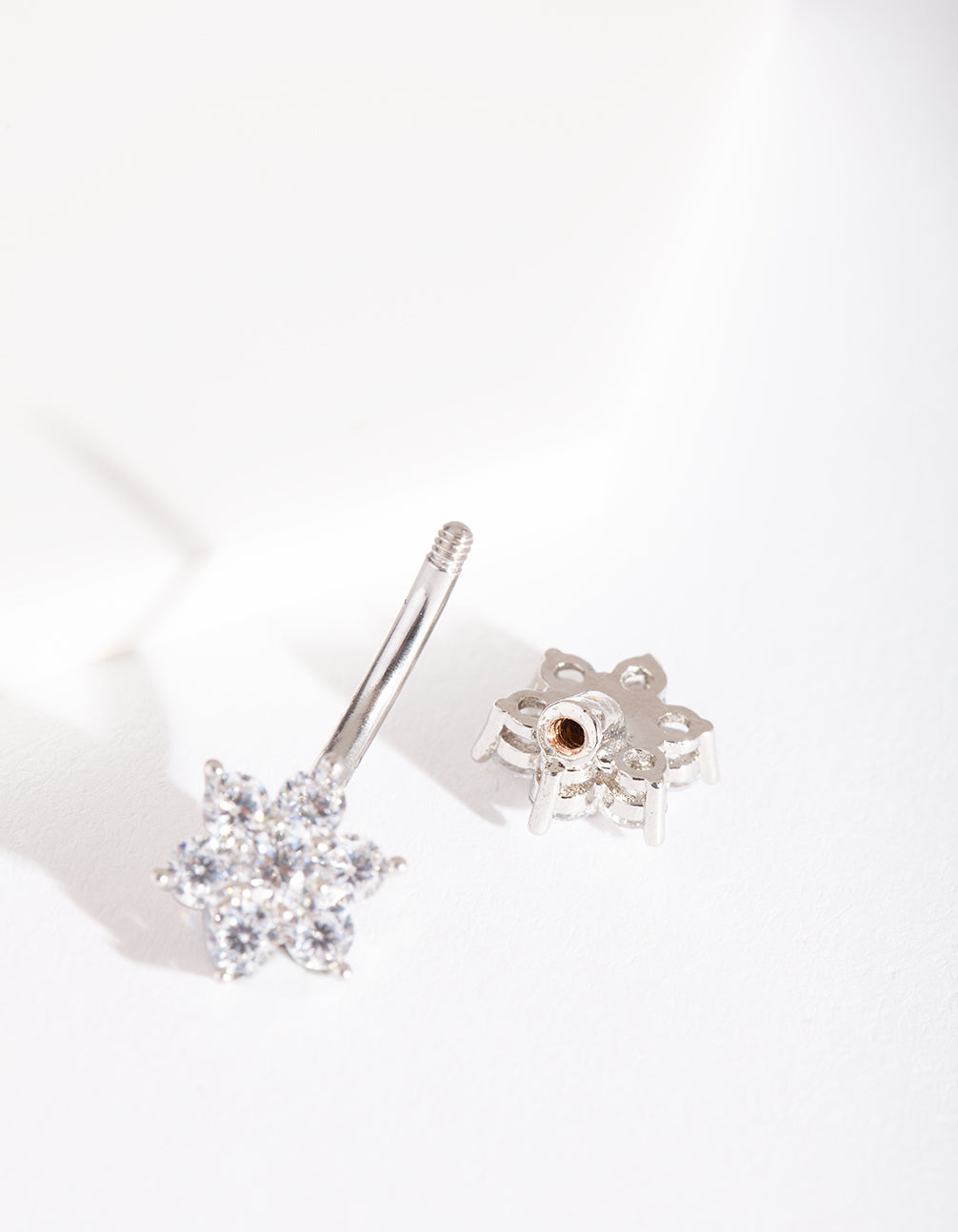 Surgical Steel Double Flower Belly Bar