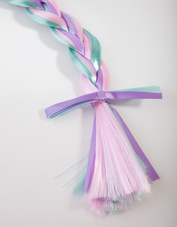 Kids Fabric Faux Hair Ponytail Braid