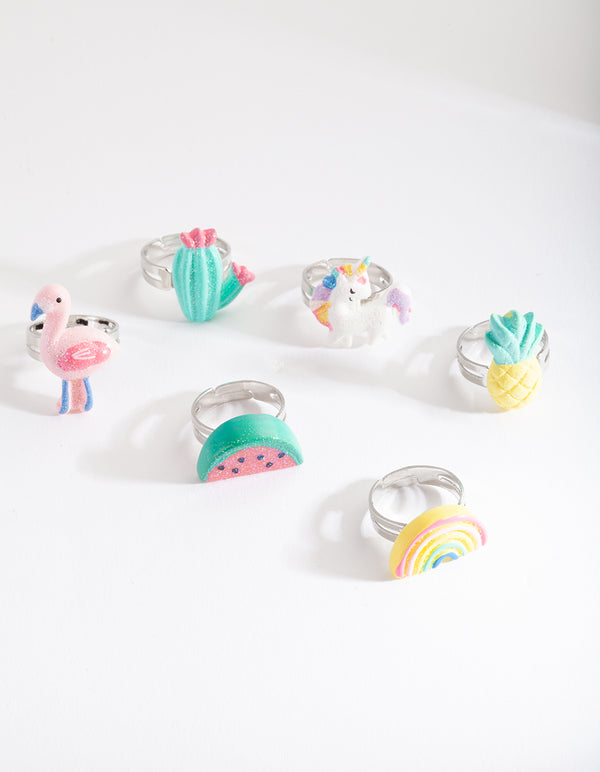 Kids Tropical Ring 6-Pack