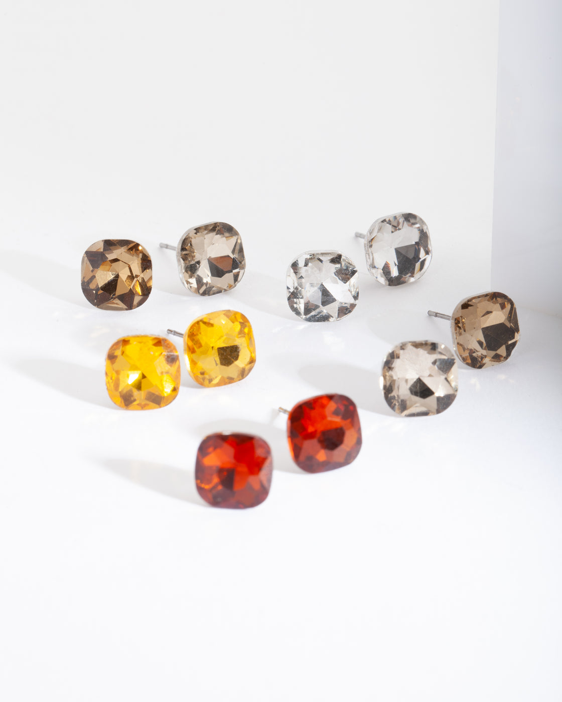 Silver Neutral Stud Earring Pack