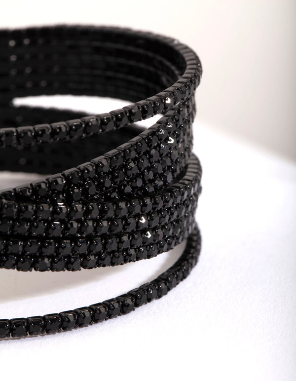 Black Overlap Cupchain Cuff