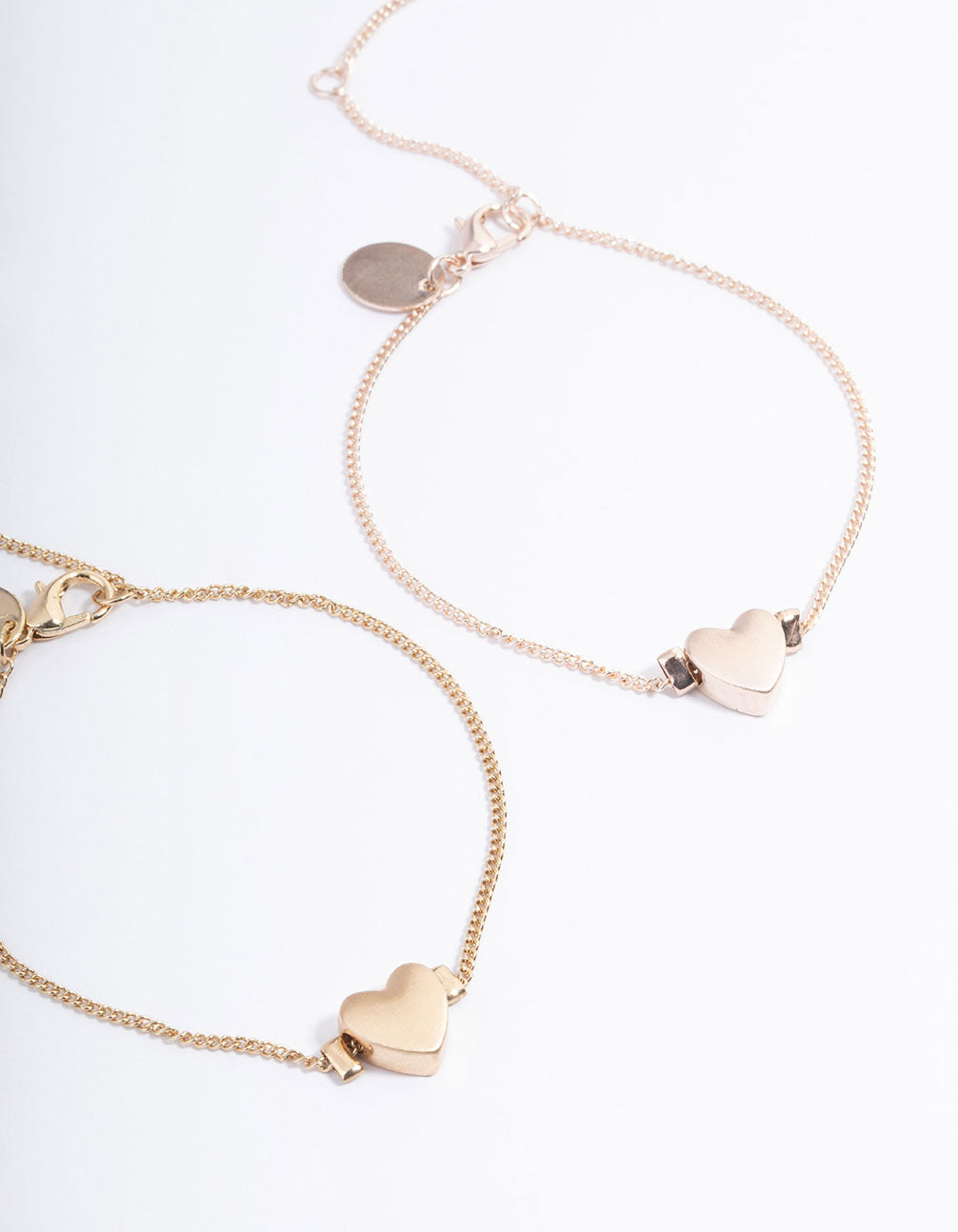 Mixed Metal Mini Hearts Bracelet