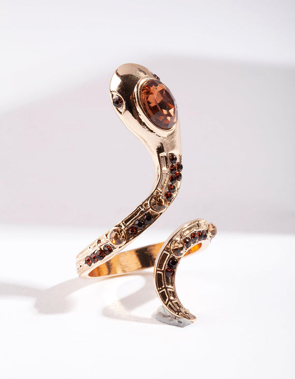 Jewelled Snake Ring