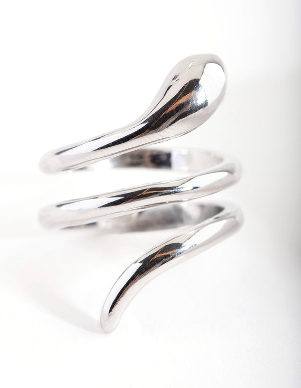 Silver Sleek Wrap Ring