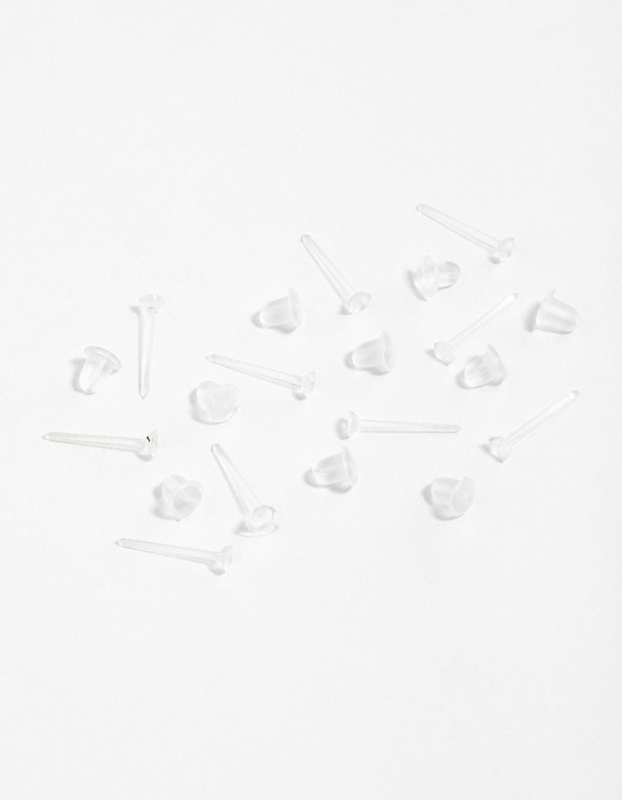 Plastic Sensitive Silicone Earrings