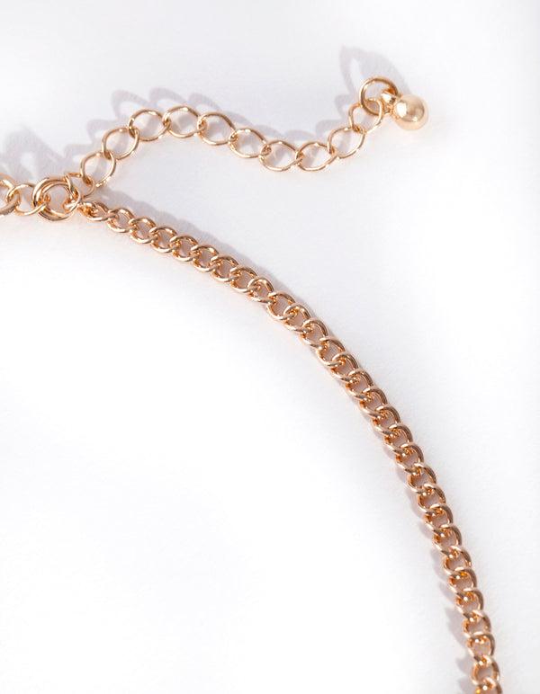 Gold Oval Catseye Necklace