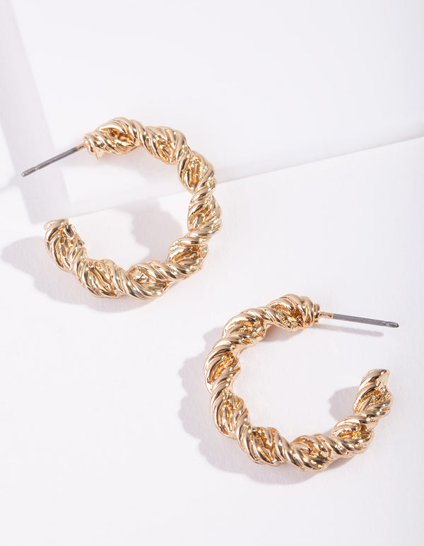 Gold Plated Hoop Earrings