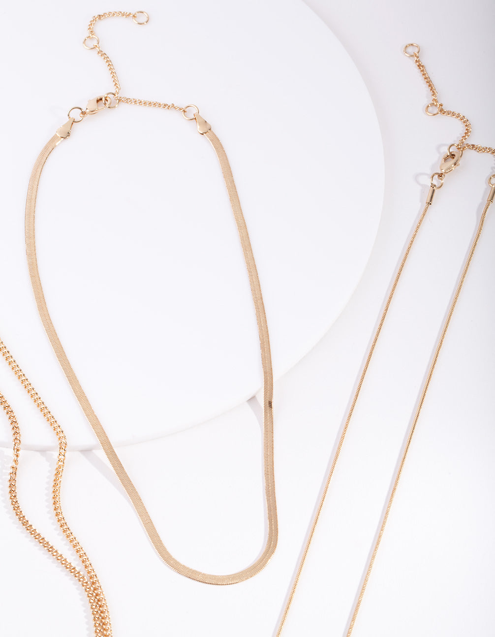 Gold Plated Necklace Trio