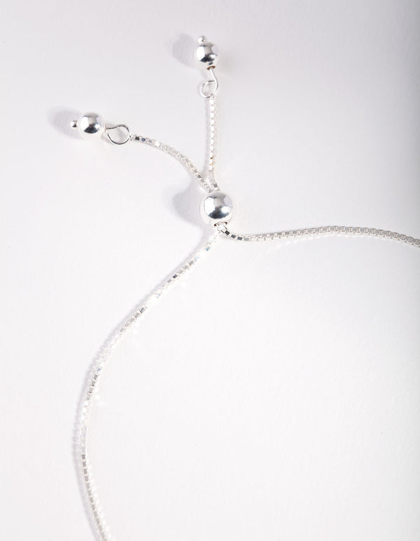 Sterling Silver Open Circle Toggle Bracelet