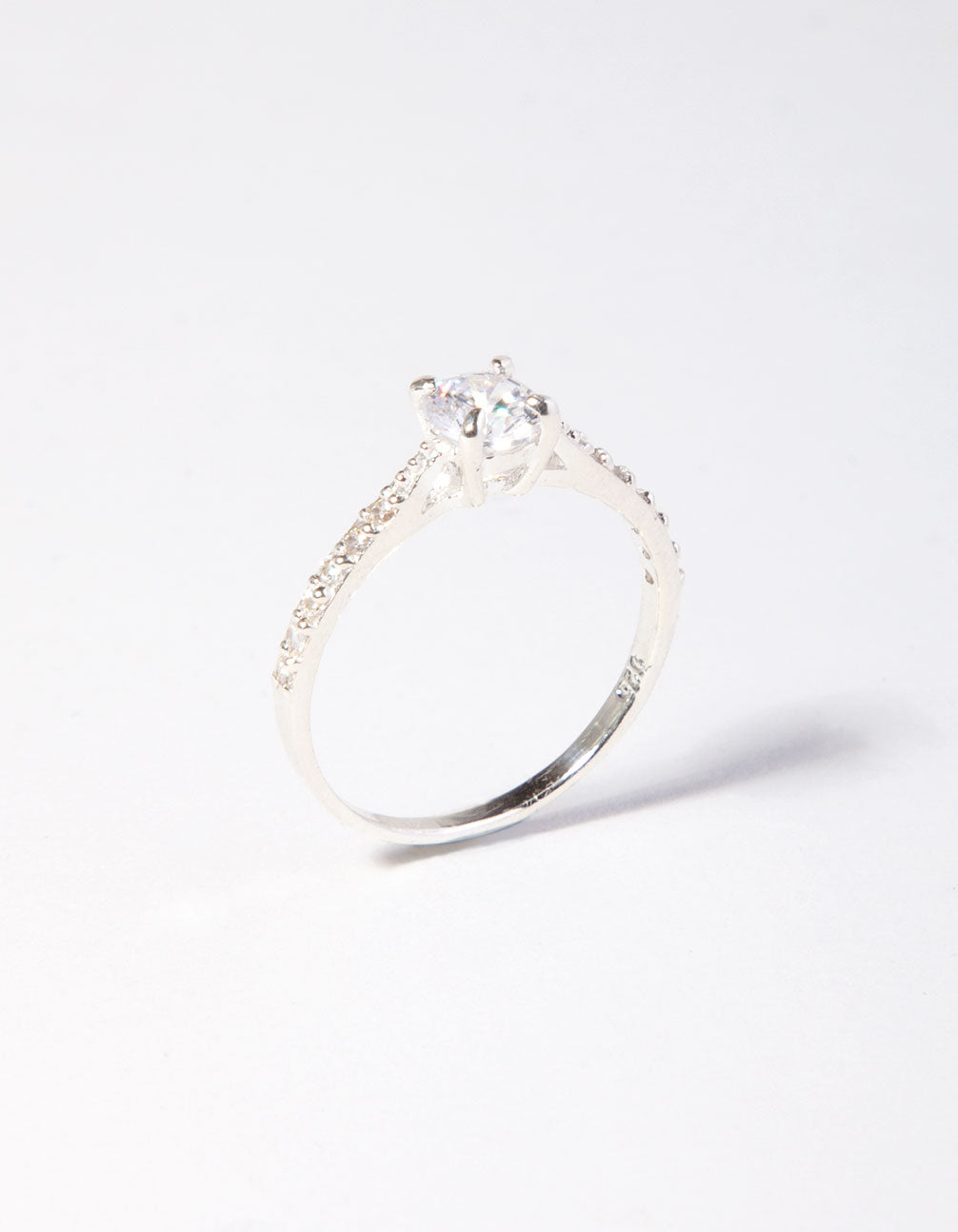 1/4 Carat Cubic Zirconia Sterling Silver Ring