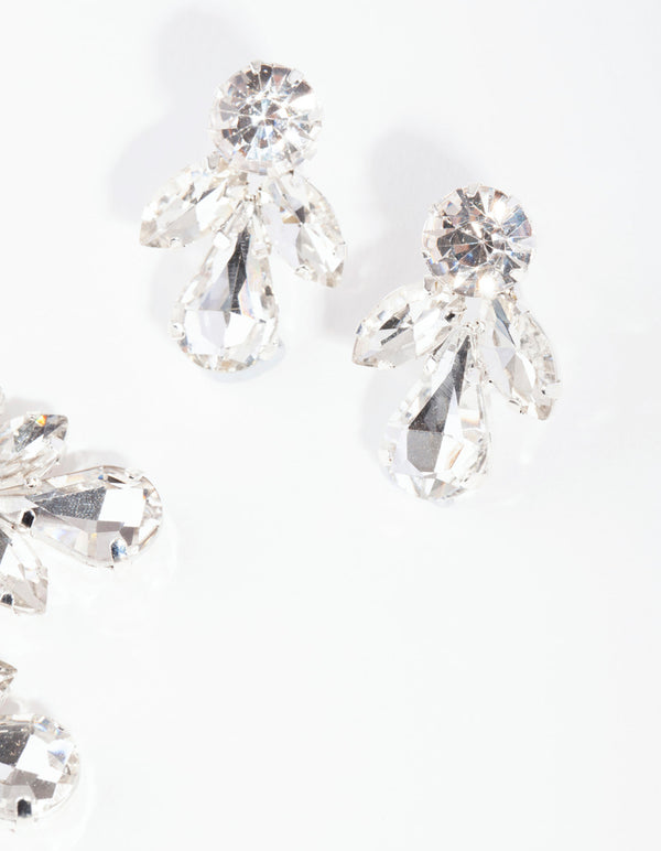 Silver Diamante Glamorous Jewellery Set