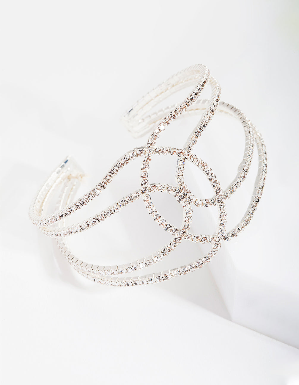 Silver Looping Cuff Bracelet