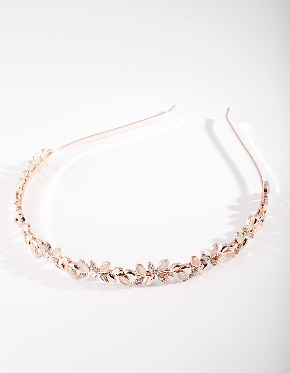 Rose Gold Diamante Flower Headband