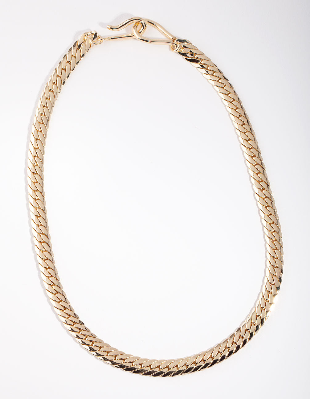 Gold Plated Hook Chain Necklace