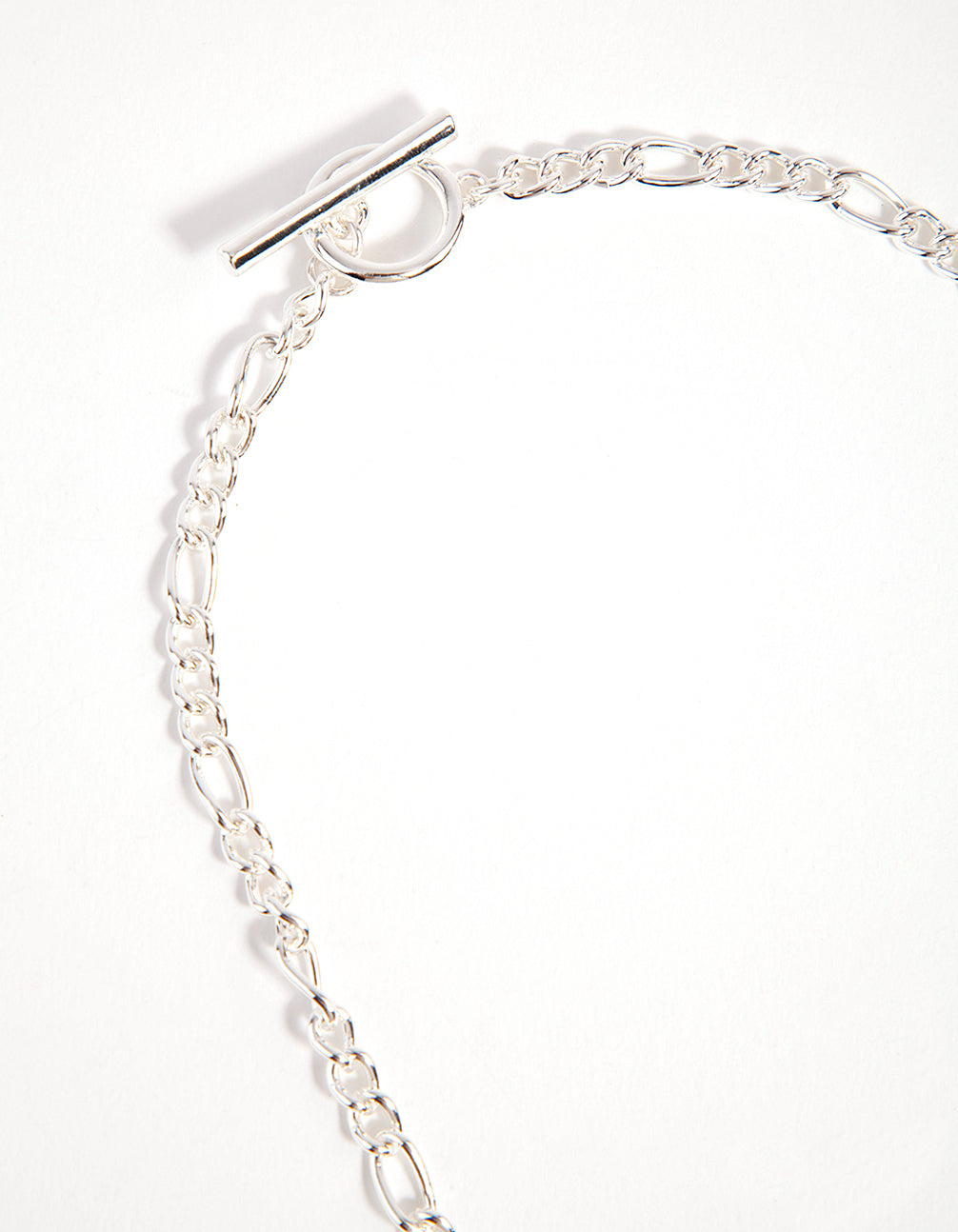 Silver Figaro T&O Necklace