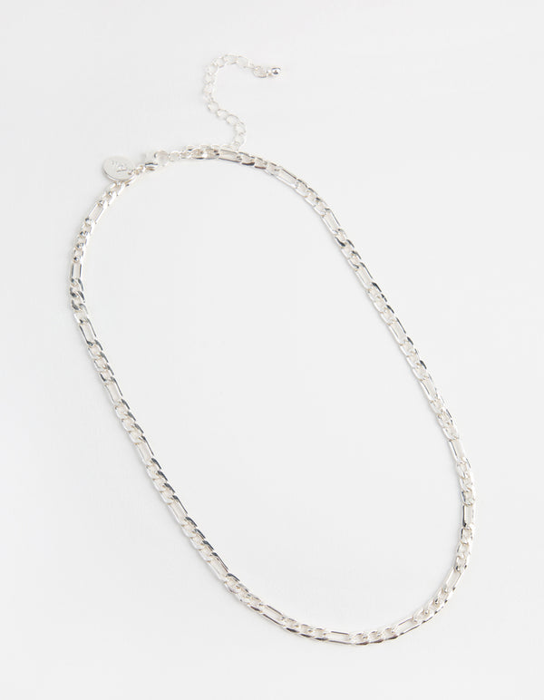 Silver 5mm Figaro Link Necklace
