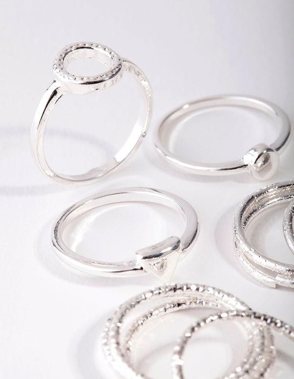 Silver Diacut Ring 11 Pack