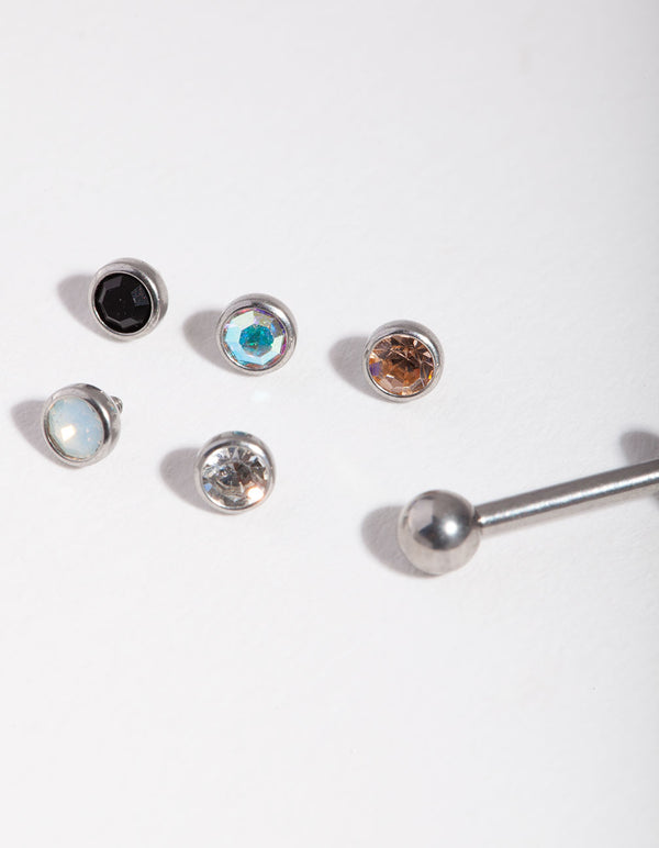 Surgical Steel 3mm Diamante Flat Back 6-Pack