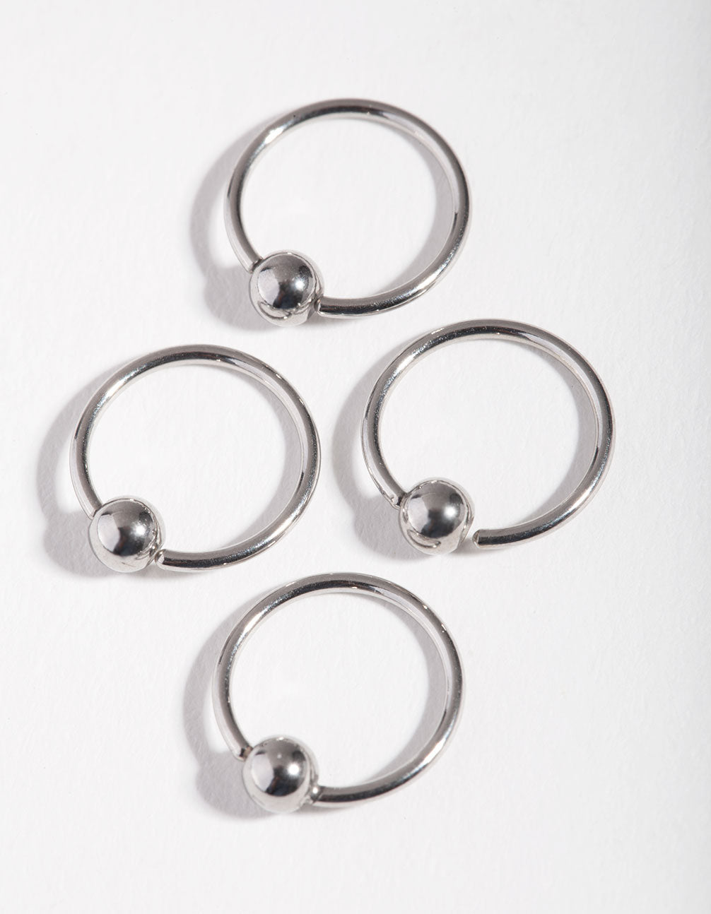 Surgical Steel Large Ball Nose Stud 4-Pack