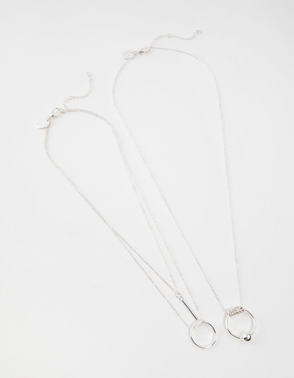 Silver 3-Row Necklace