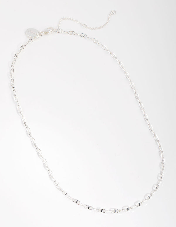 Silver Plated Mini Link Chain Necklace