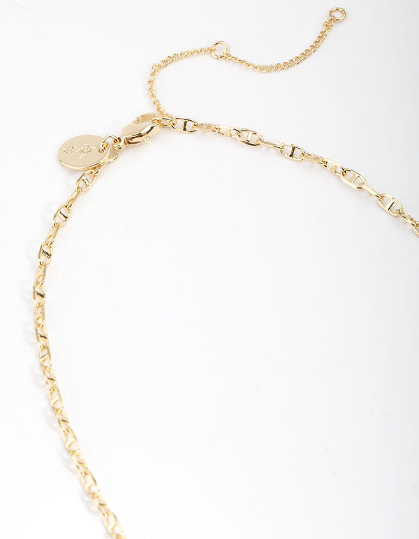 Gold Plated Mariner Chain Necklace
