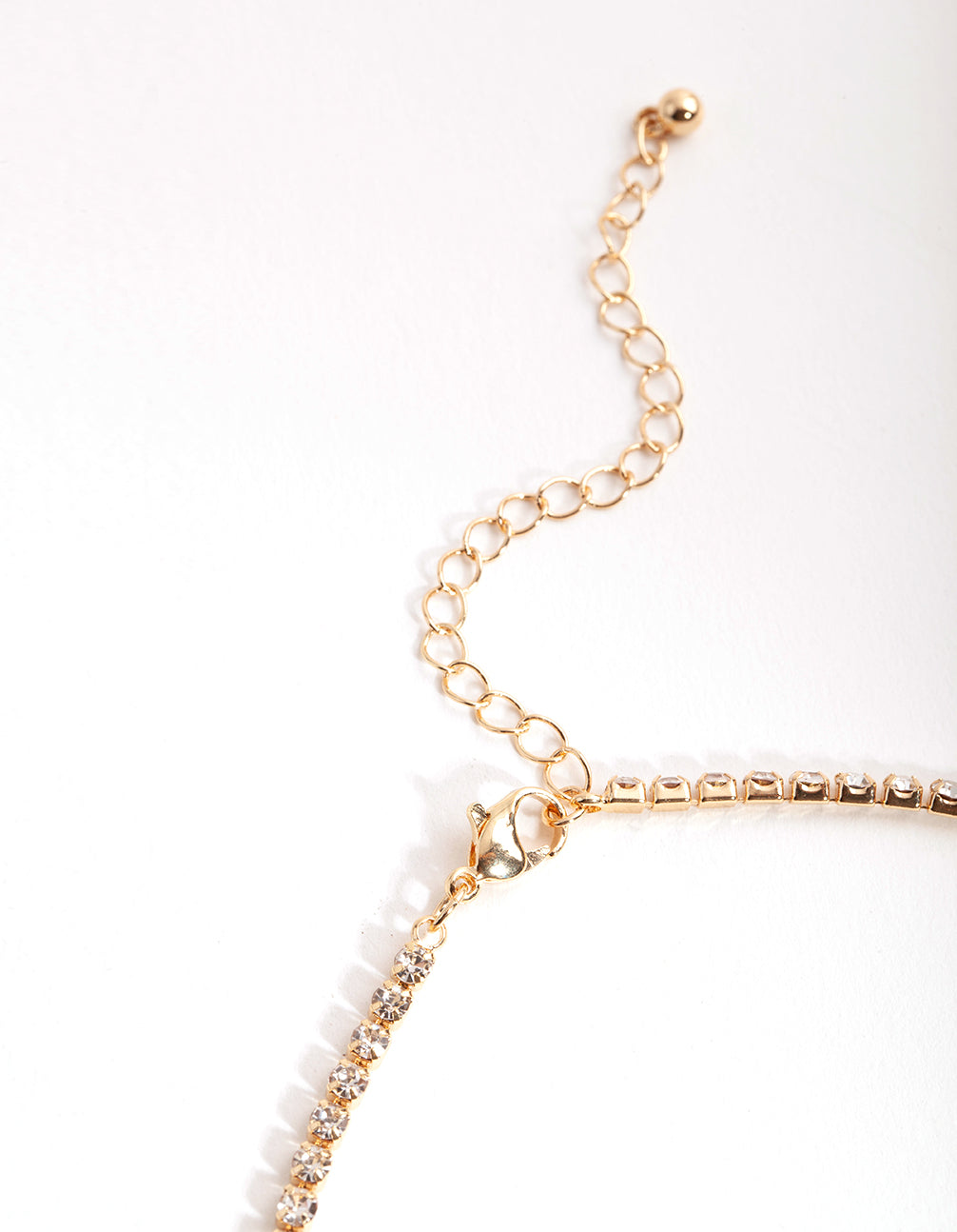 Gold Diamante Butterfly Choker