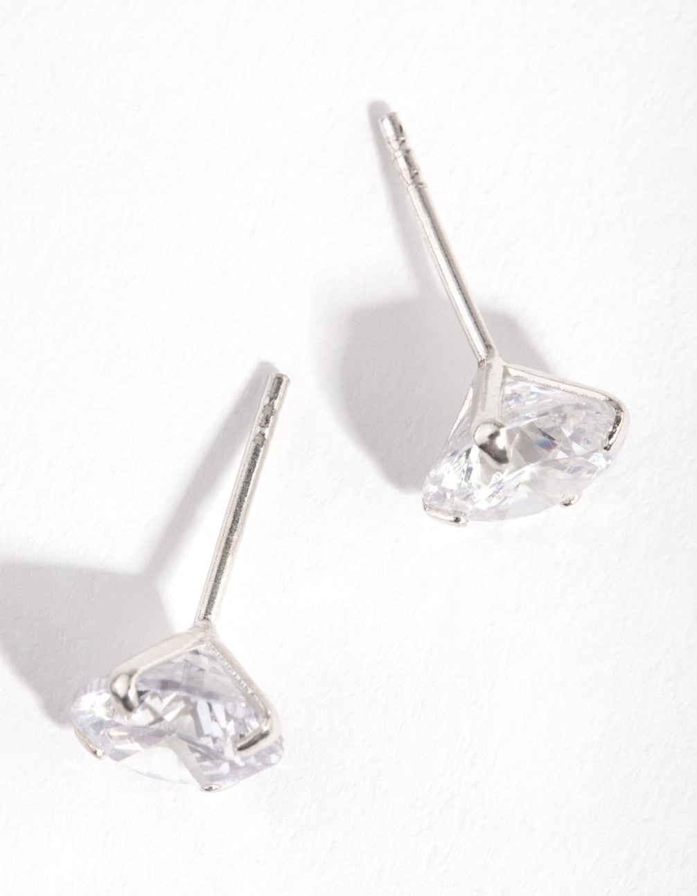 Sterling Silver 2ct Cubic Zirconia Stud Earrings