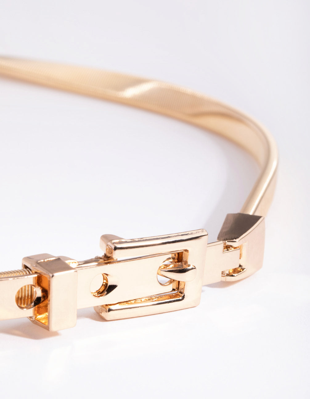 Gold Stretch Buckle Belt