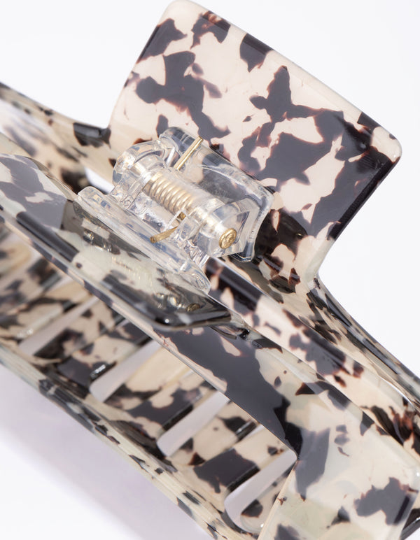 Rectangular Tortoiseshell Acrylic Claw