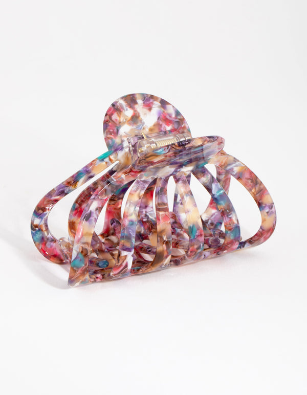 Rainbow Round Cut Out Claw