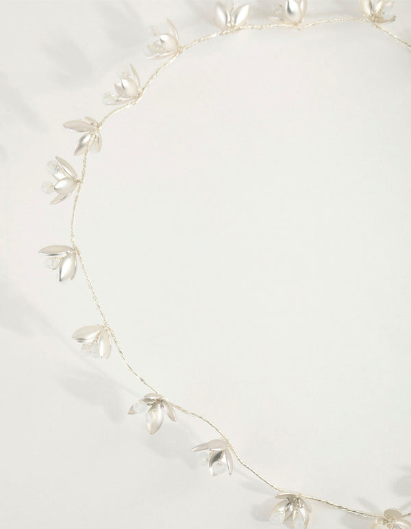 Mixed Flower Detail Dainty Halo