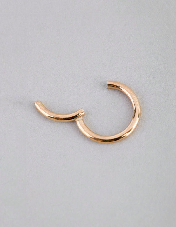 9ct Gold Polished 6mm Clicker Ring