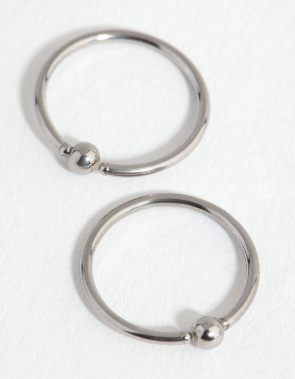 Surgical Steel Ball End Hoop Earring