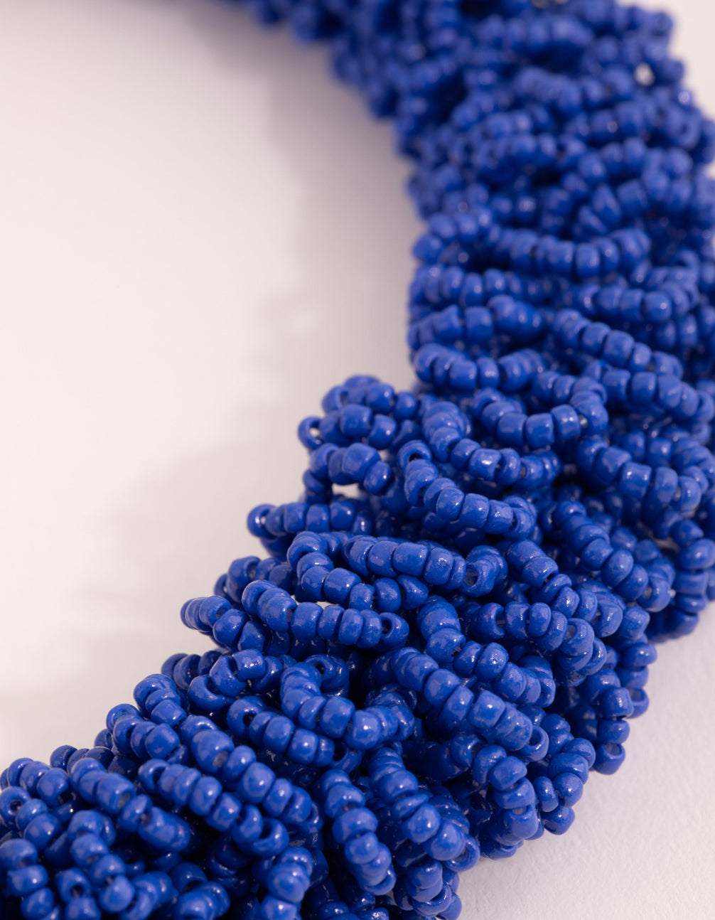 Cobalt Seed Bead Collar Necklace