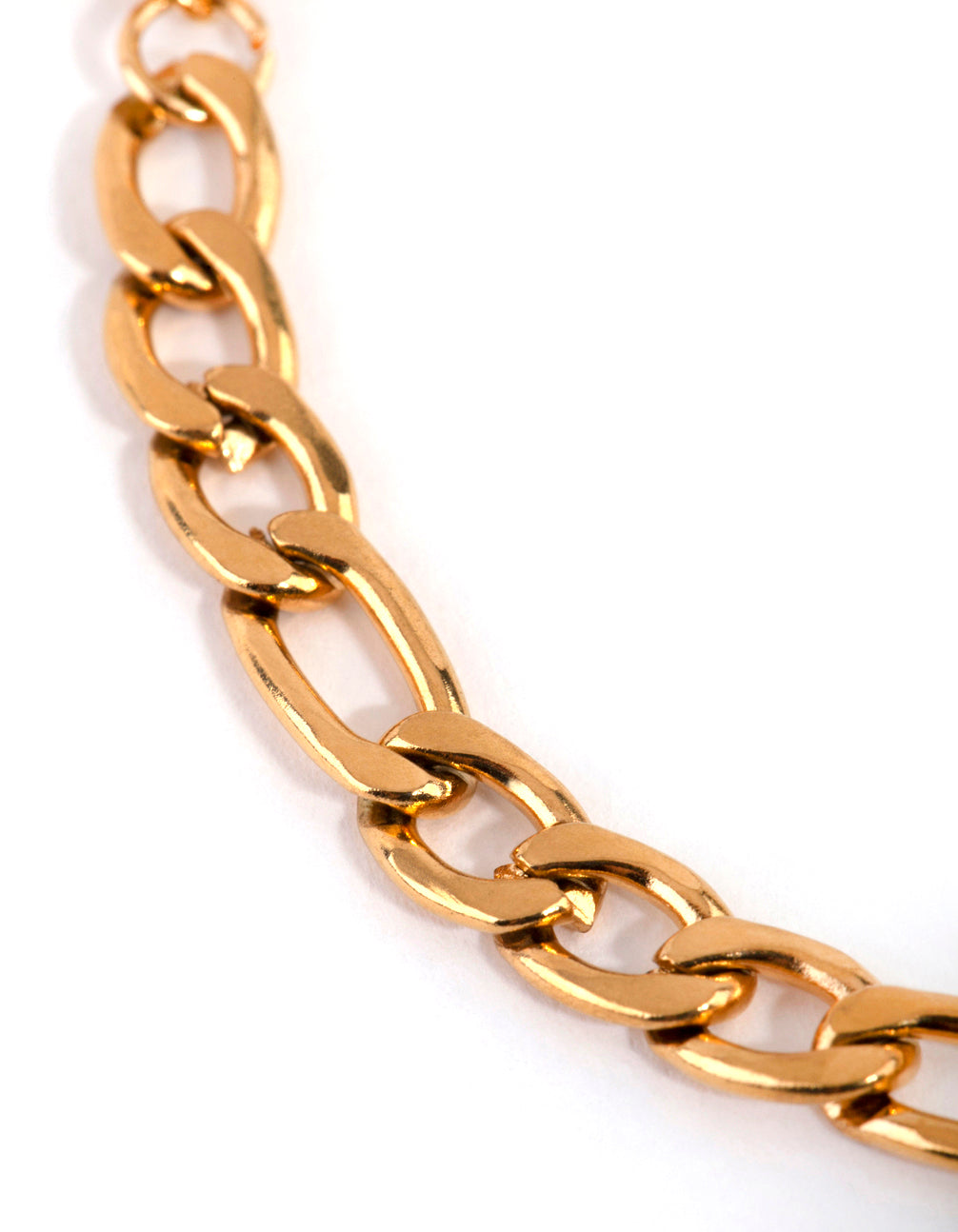 Gold Plated Surgical Steel Figaro Bracelet
