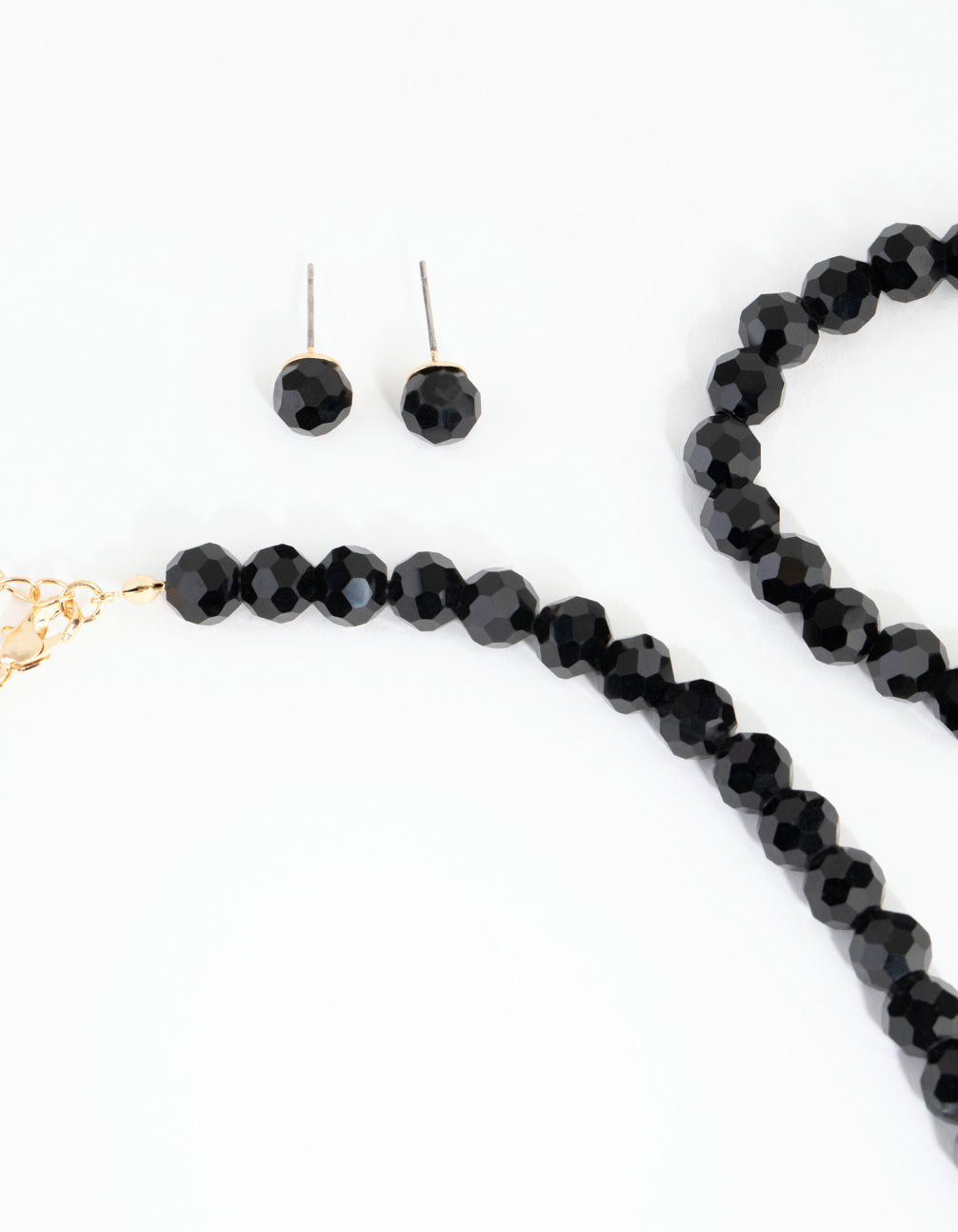 Classic Black Bead Jewellery Set